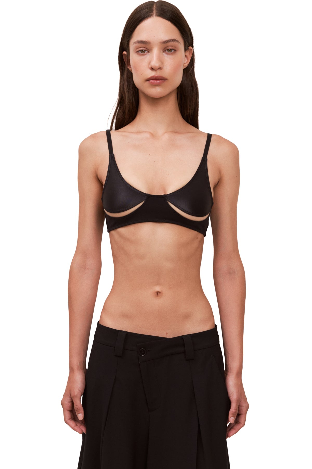 Black simple top-bra NS