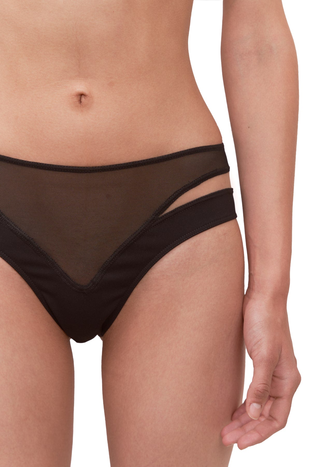 Black layered briefs NS